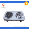 2000W double burner coil electric stove
